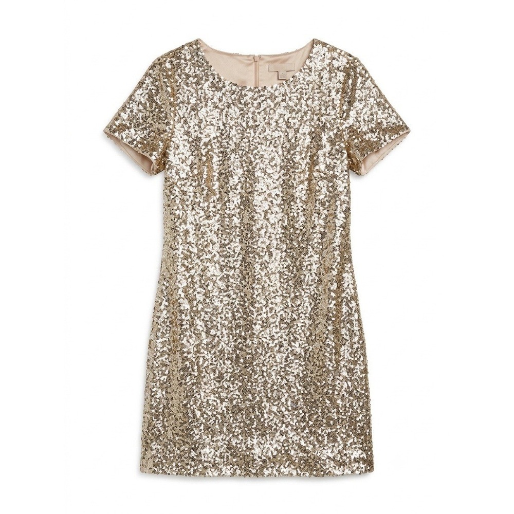 white house black market dress L Formal Sequin Party New Years Holiday